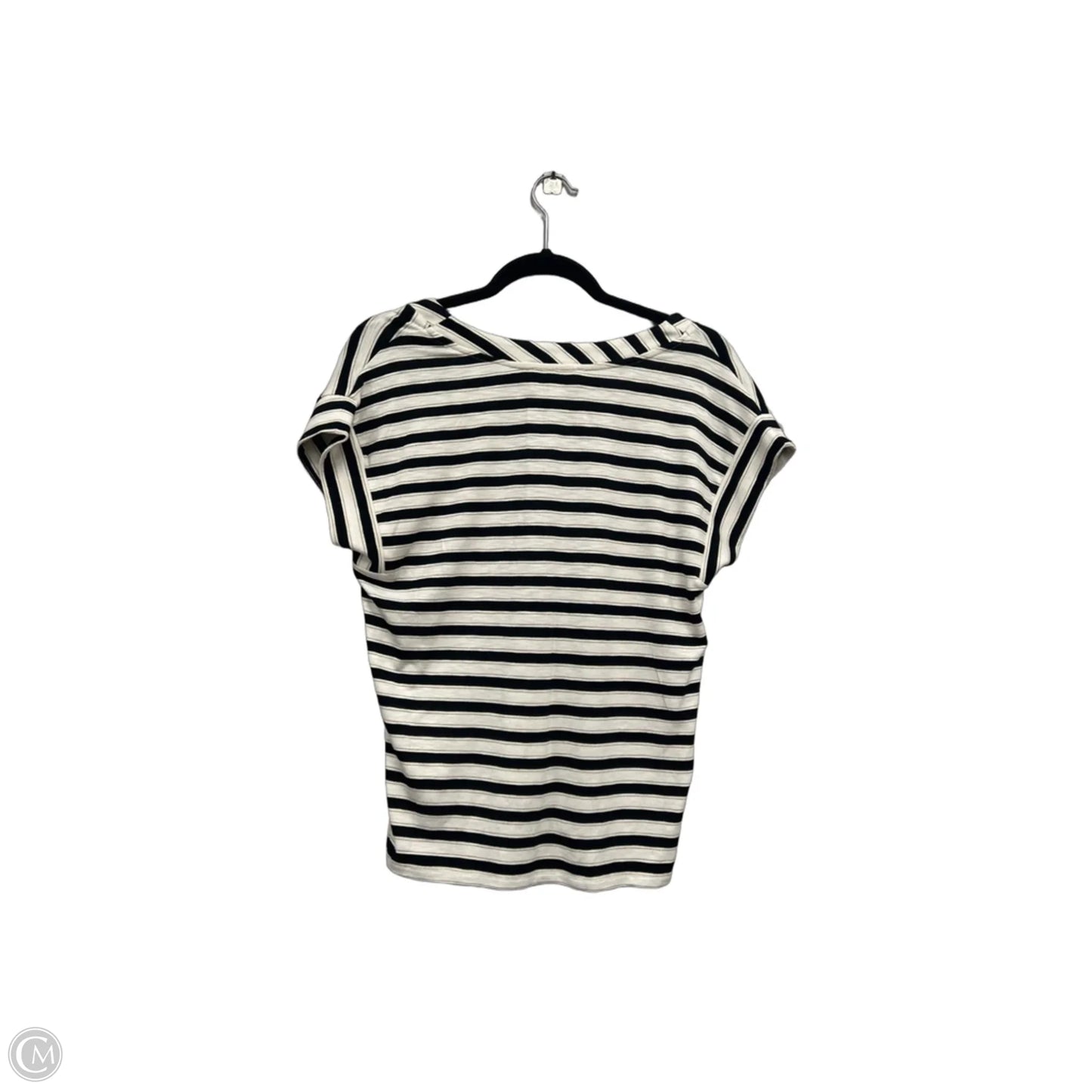 Top Short Sleeve By Philosophy In Black & White, Size: S