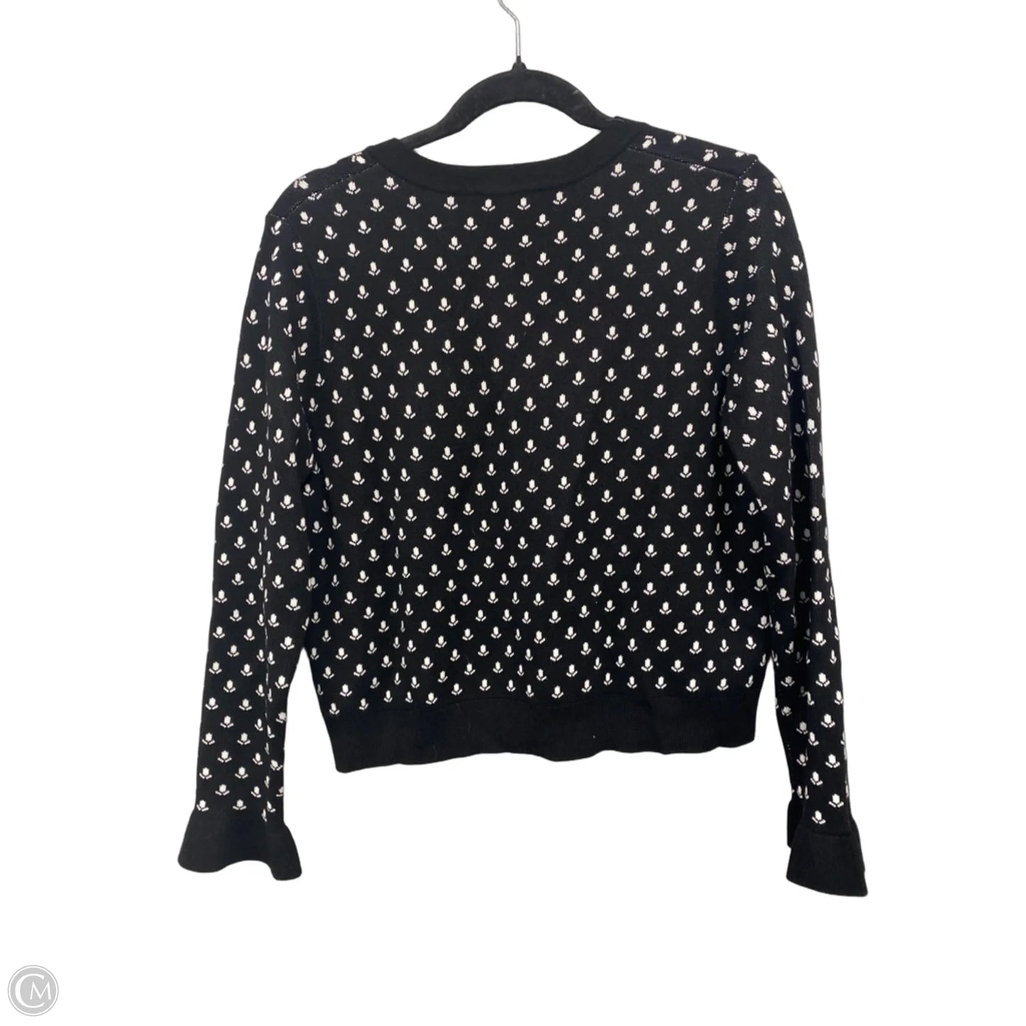 Cardigan By Adrianna Papell In Black & White, Size: M