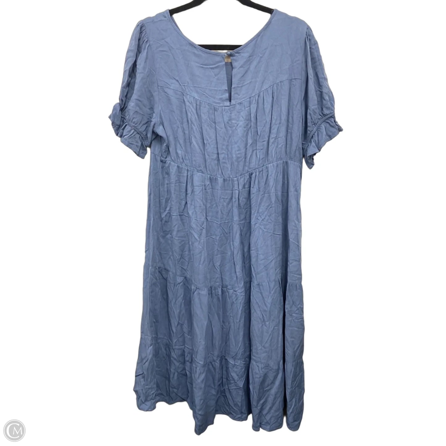 Dress Casual Midi By Shein In Blue, Size: Xl