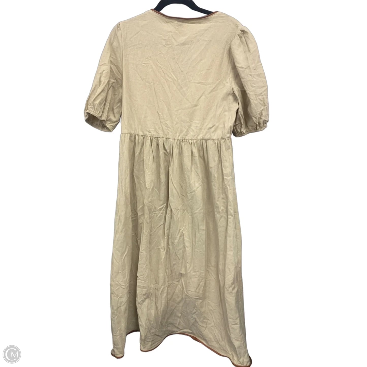 Dress Casual Maxi By Clothes Mentor In Beige, Size: L