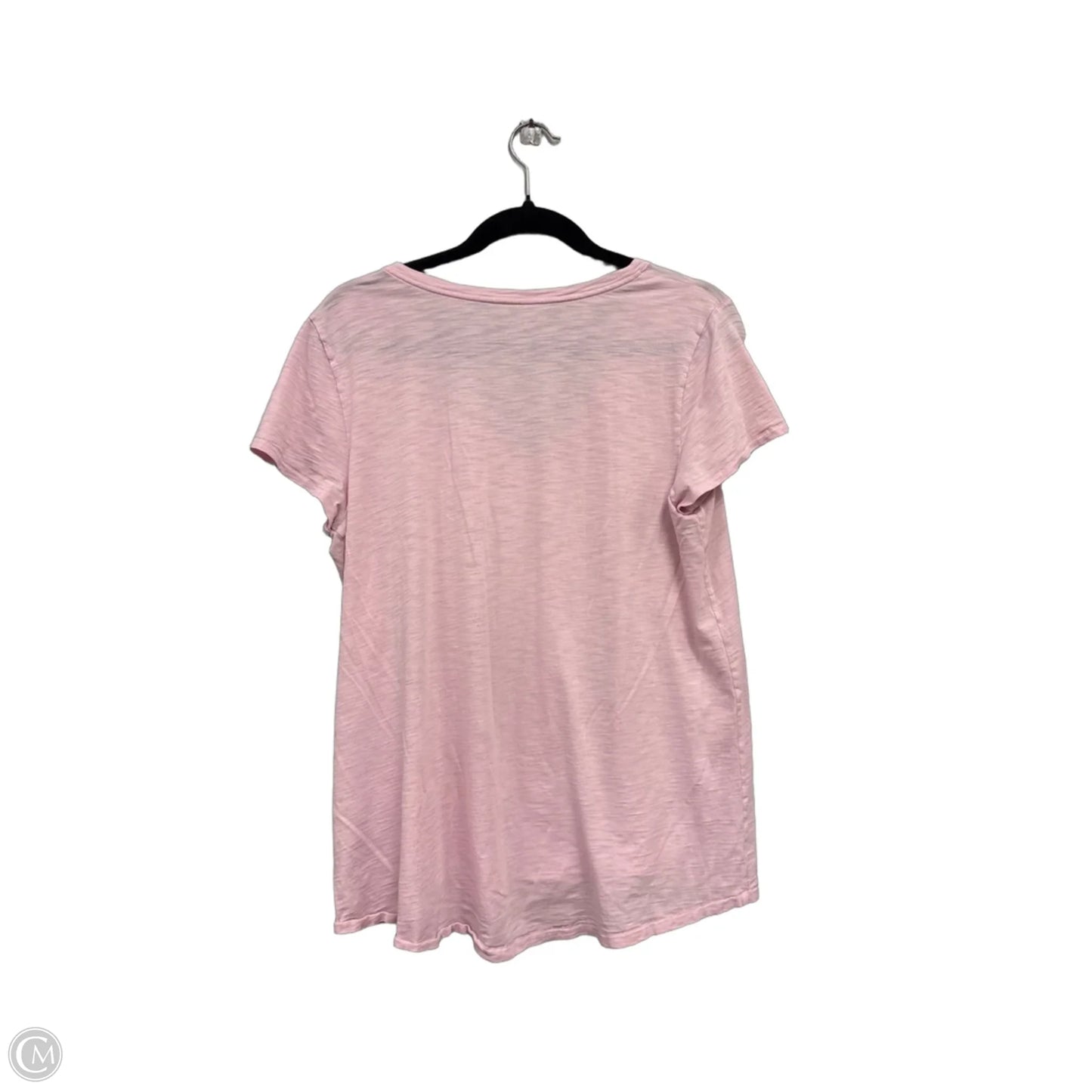 Top Short Sleeve Designer By Lilly Pulitzer In Pink, Size: L
