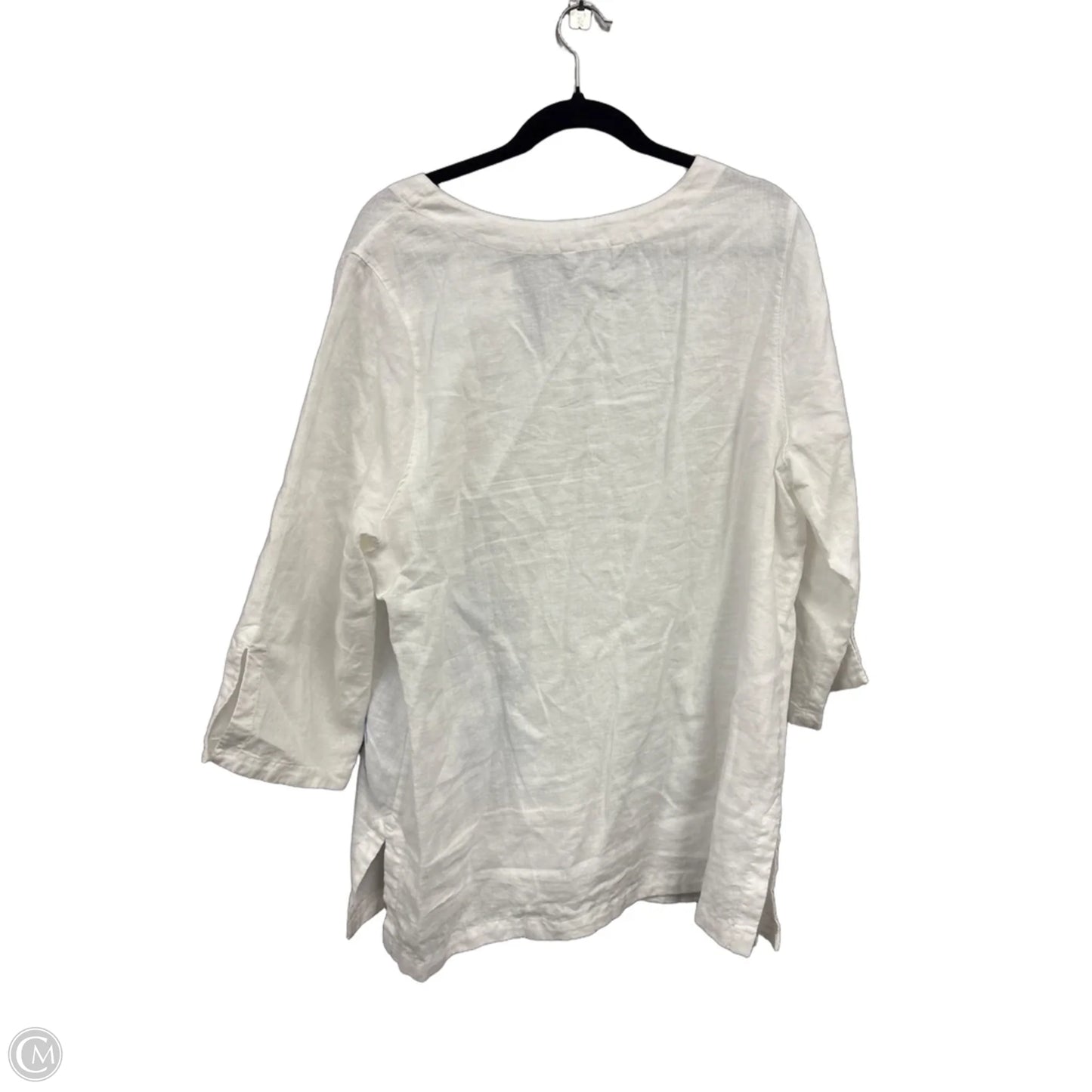 Top Long Sleeve By Tommy Bahama In Blue & White, Size: Xl