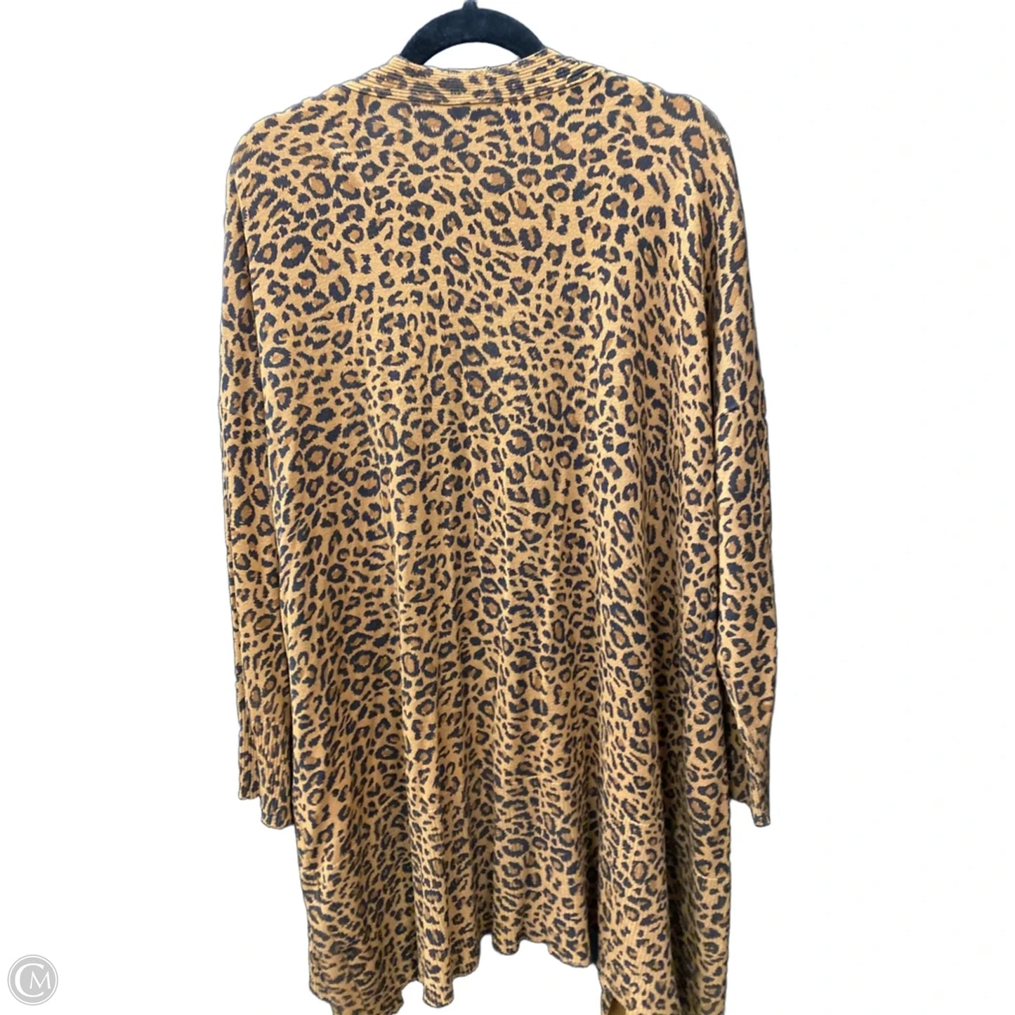 Cardigan By Terra & Sky In Animal Print, Size: 2x