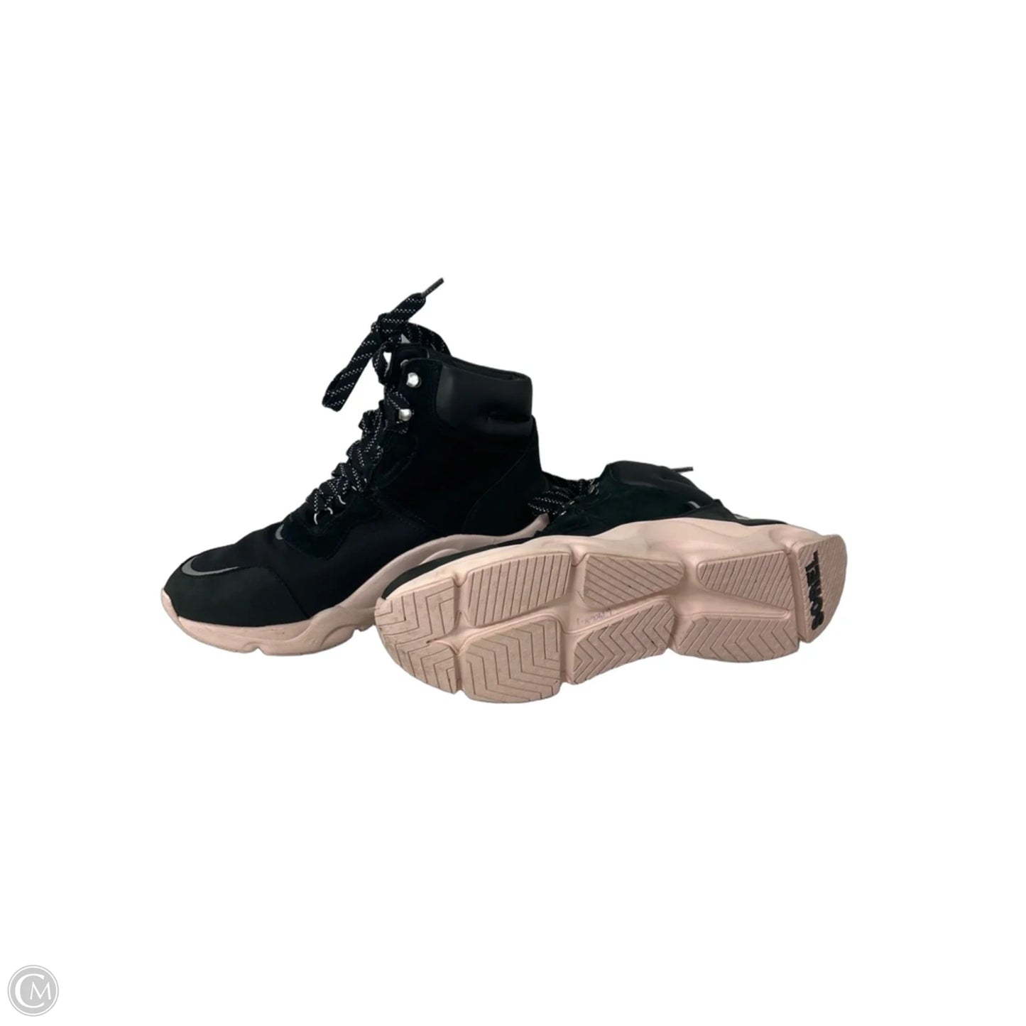 Boots Hiking By Sorel In Black & Pink, Size: 11