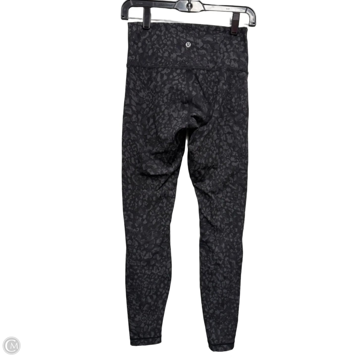 Athletic Leggings By Lululemon In Black & Grey, Size: 6