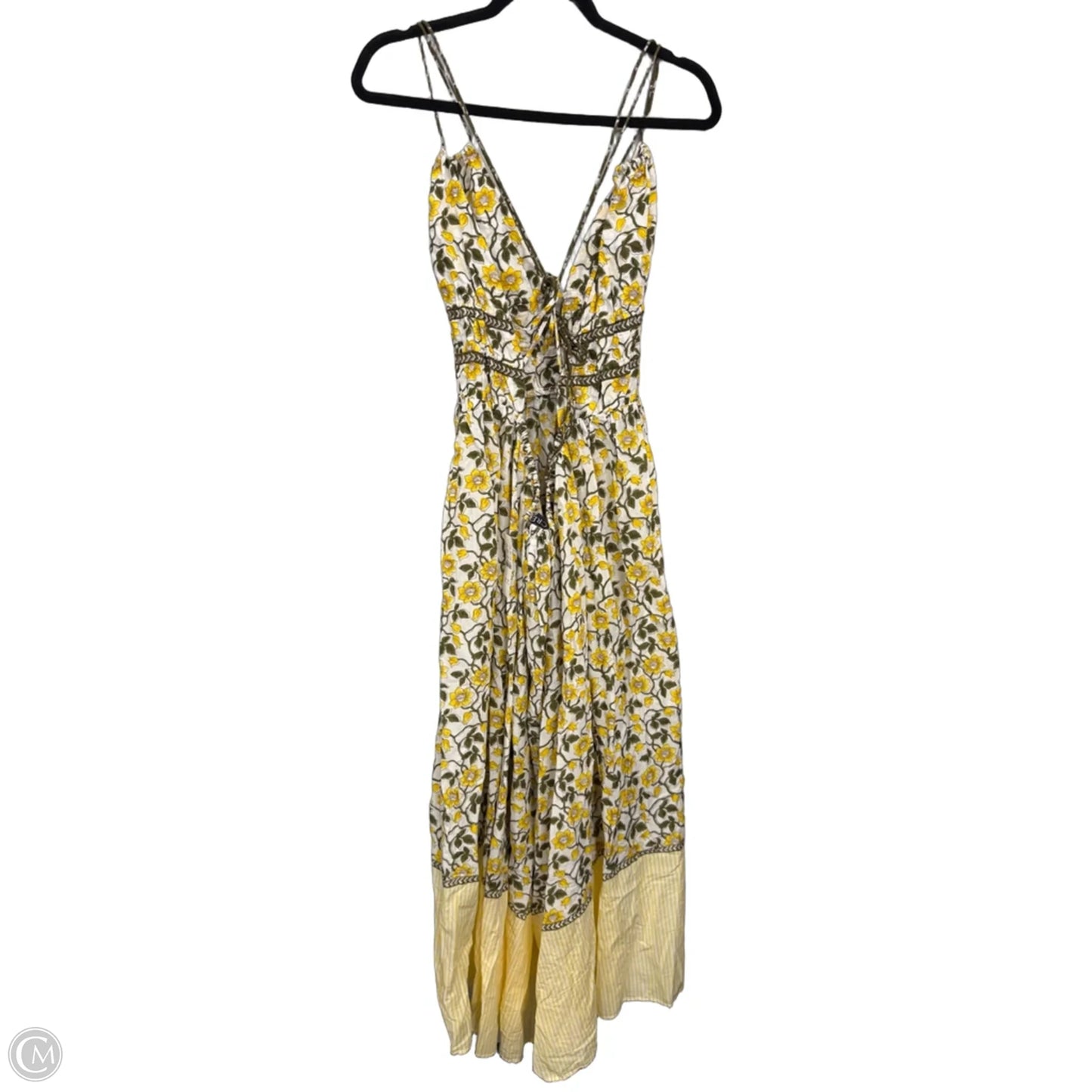 Dress Casual Maxi By J. Crew In Green & Yellow, Size: Xxl