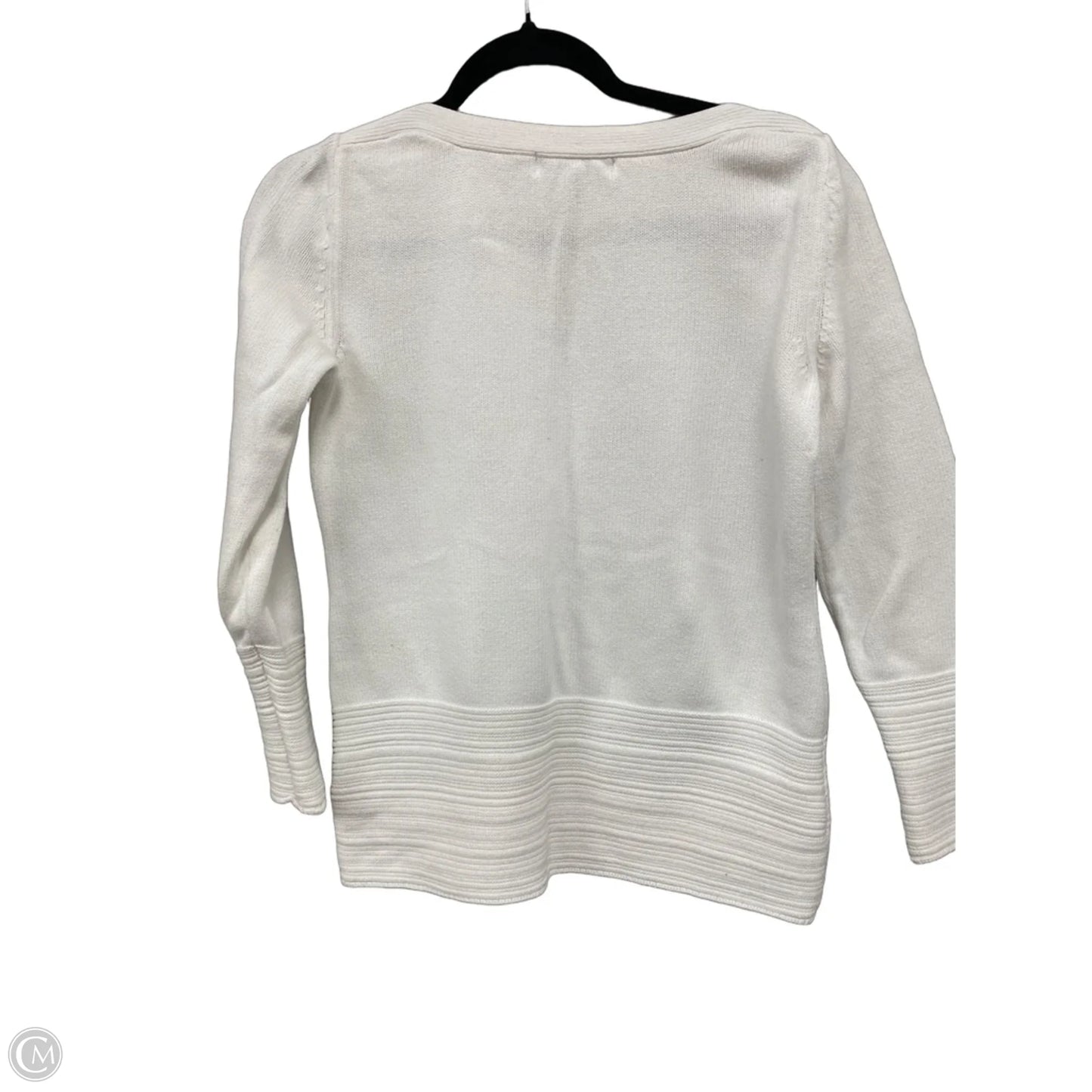 Sweater By Karen Scott In White, Size: S