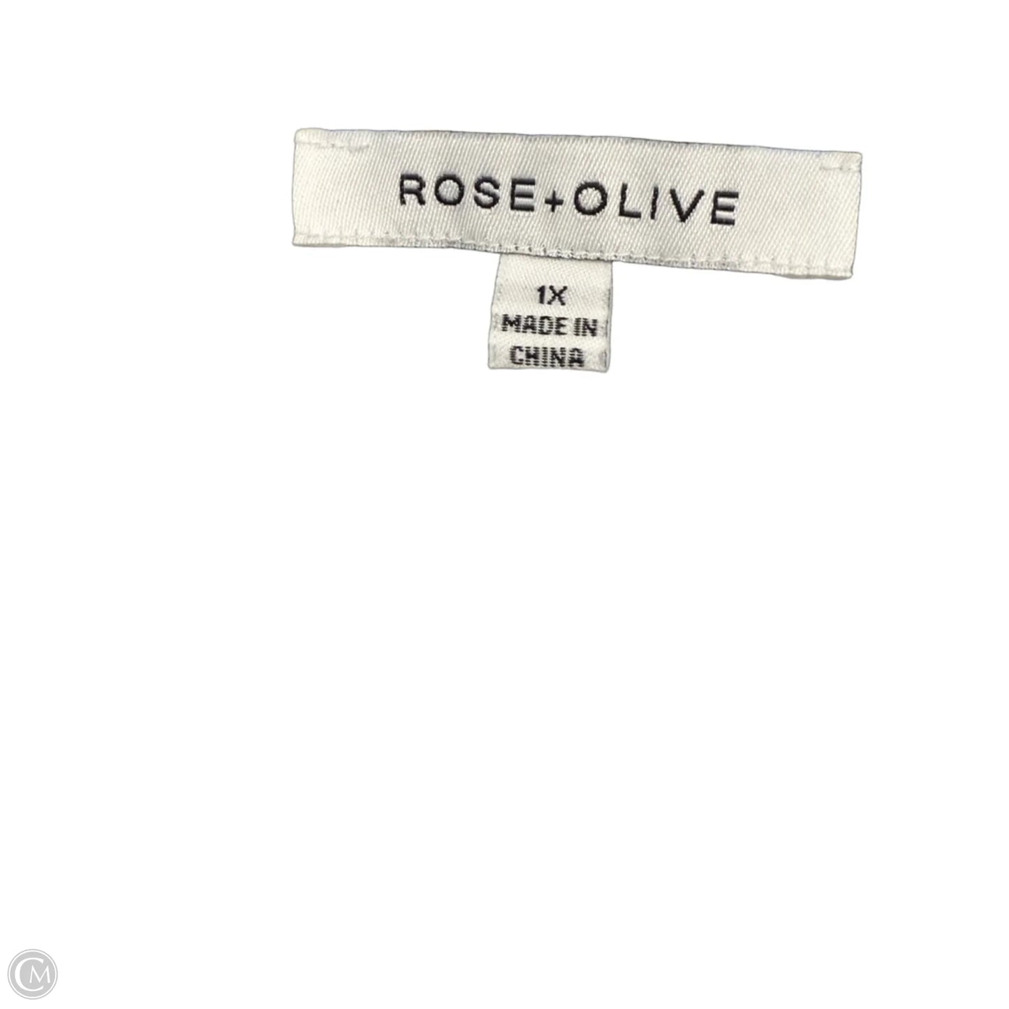 Dress Casual Short By Rose And Olive In Blue & White, Size: 1x