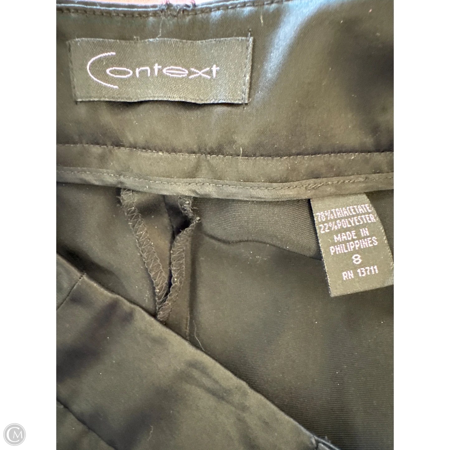 Pants Dress By Context In Black, Size: 8