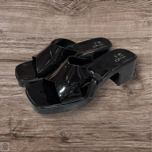 Sandals Heels Block By Apt 9 In Black, Size: 8