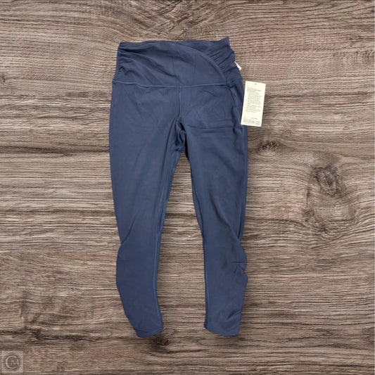 Athletic Leggings By Lululemon In Navy, Size: 12