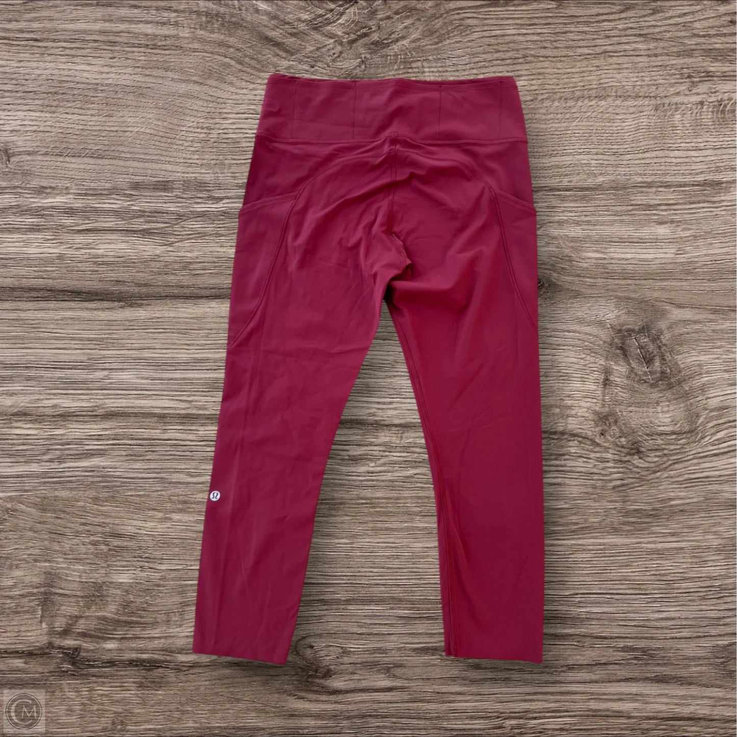 Athletic Capris By Lululemon In Maroon, Size: 10