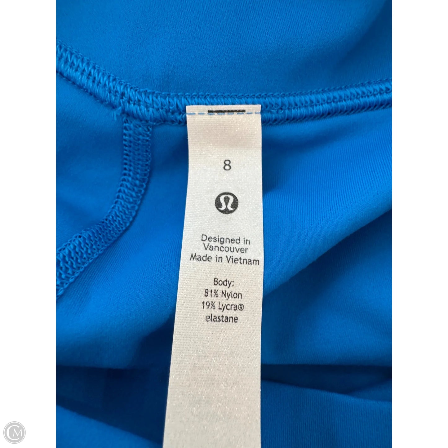 Athletic Leggings By Lululemon In Blue, Size: 8