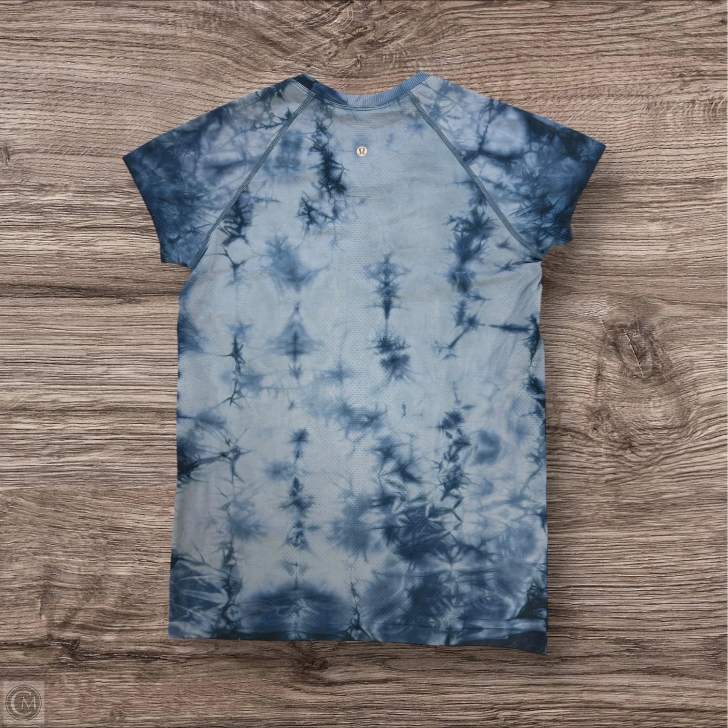 Athletic Top Short Sleeve By Lululemon In Tie Dye Print, Size: 10