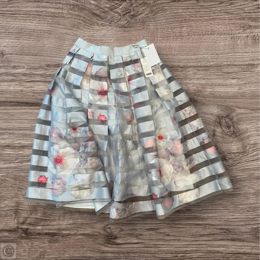 Skirt Midi By Ted Baker In Grey & Pink, Size: 2
