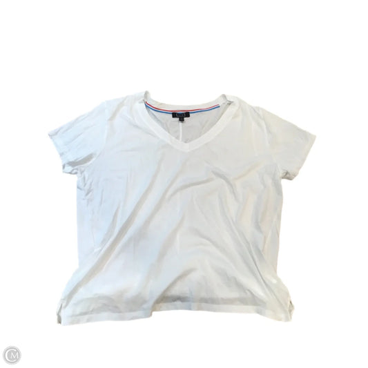 Top Short Sleeve By Clothes Mentor In White, Size: Xl