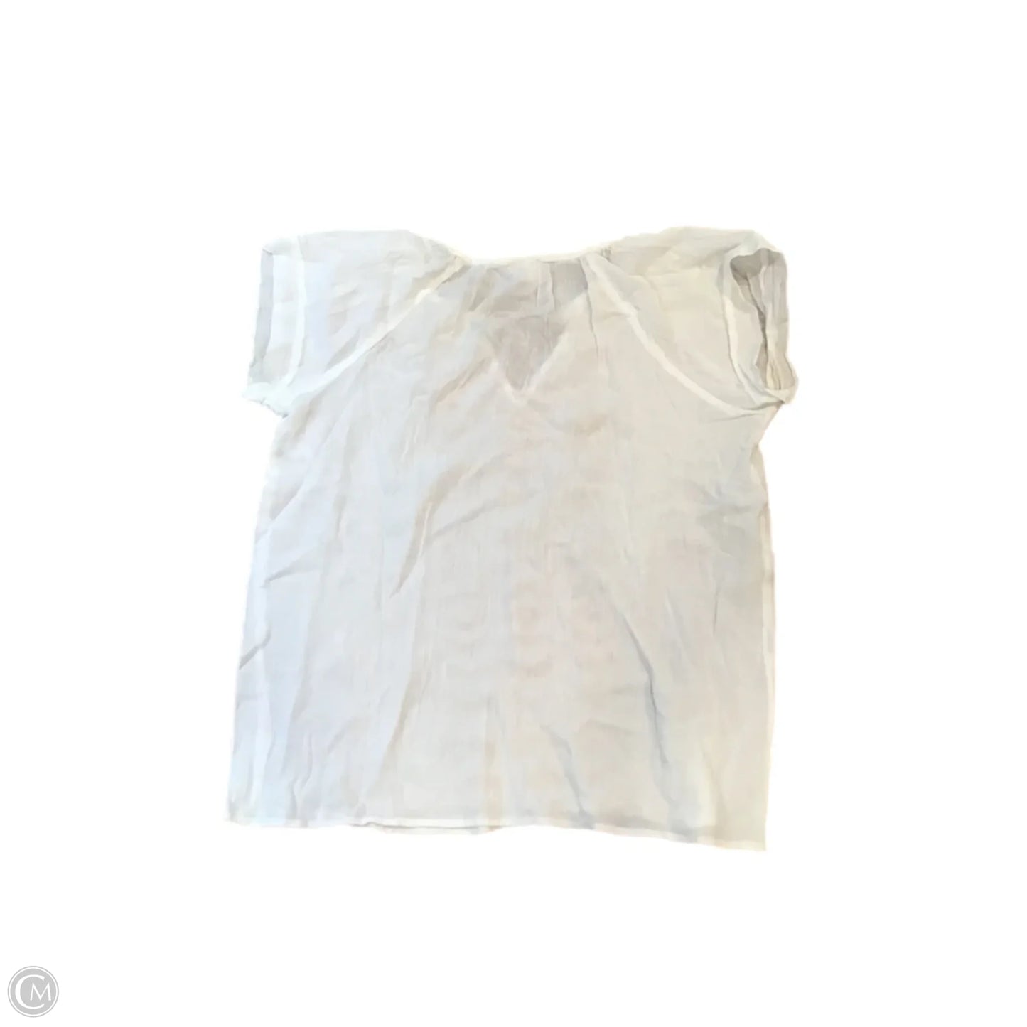 Top Short Sleeve By J. Crew In Tan & White, Size: Xxsp