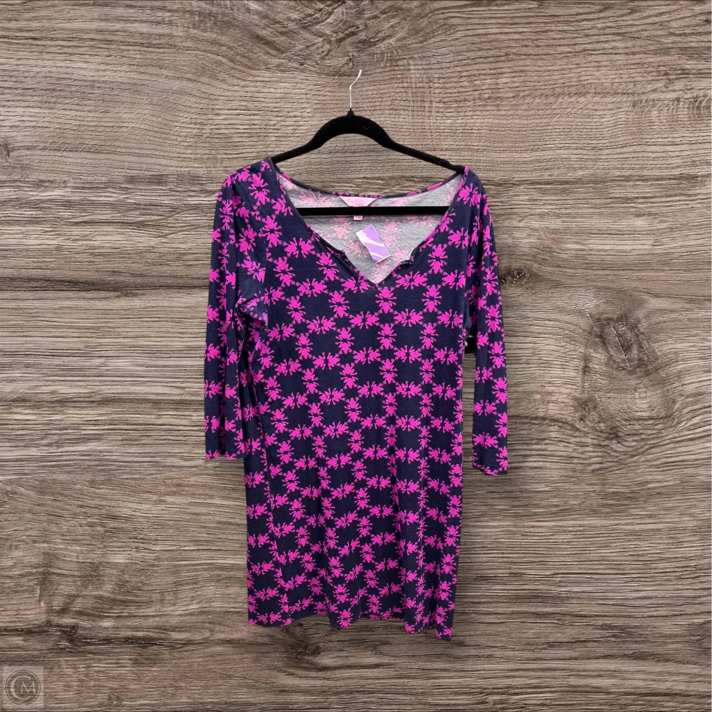 Dress Designer By Lilly Pulitzer In Blue & Pink, Size: L