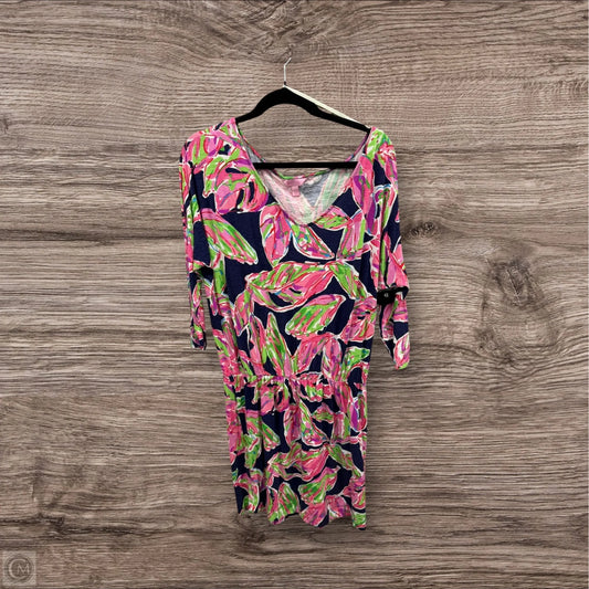 Dress Designer By Lilly Pulitzer In Blue & Pink, Size: L