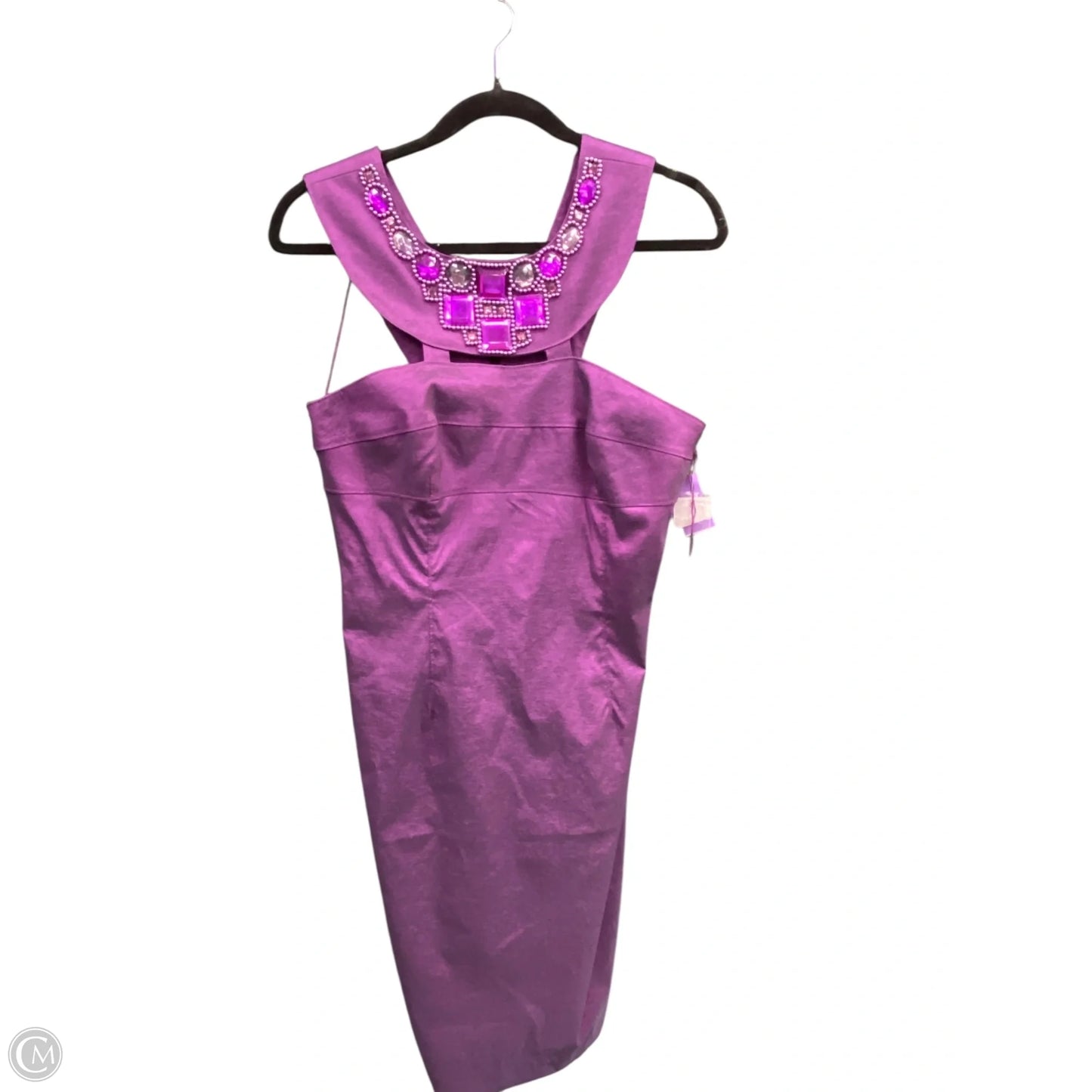 Dress Party Midi By Adrianna Papell In Purple, Size: 10