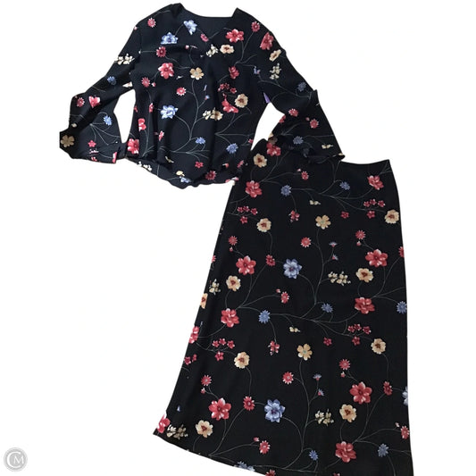 Skirt Set 2pc By Clothes Mentor In Black & Red, Size: 12