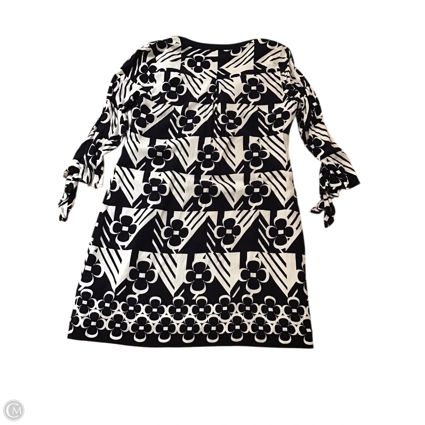 Dress Casual Midi By Crown And Ivy In Blue & White, Size: 10