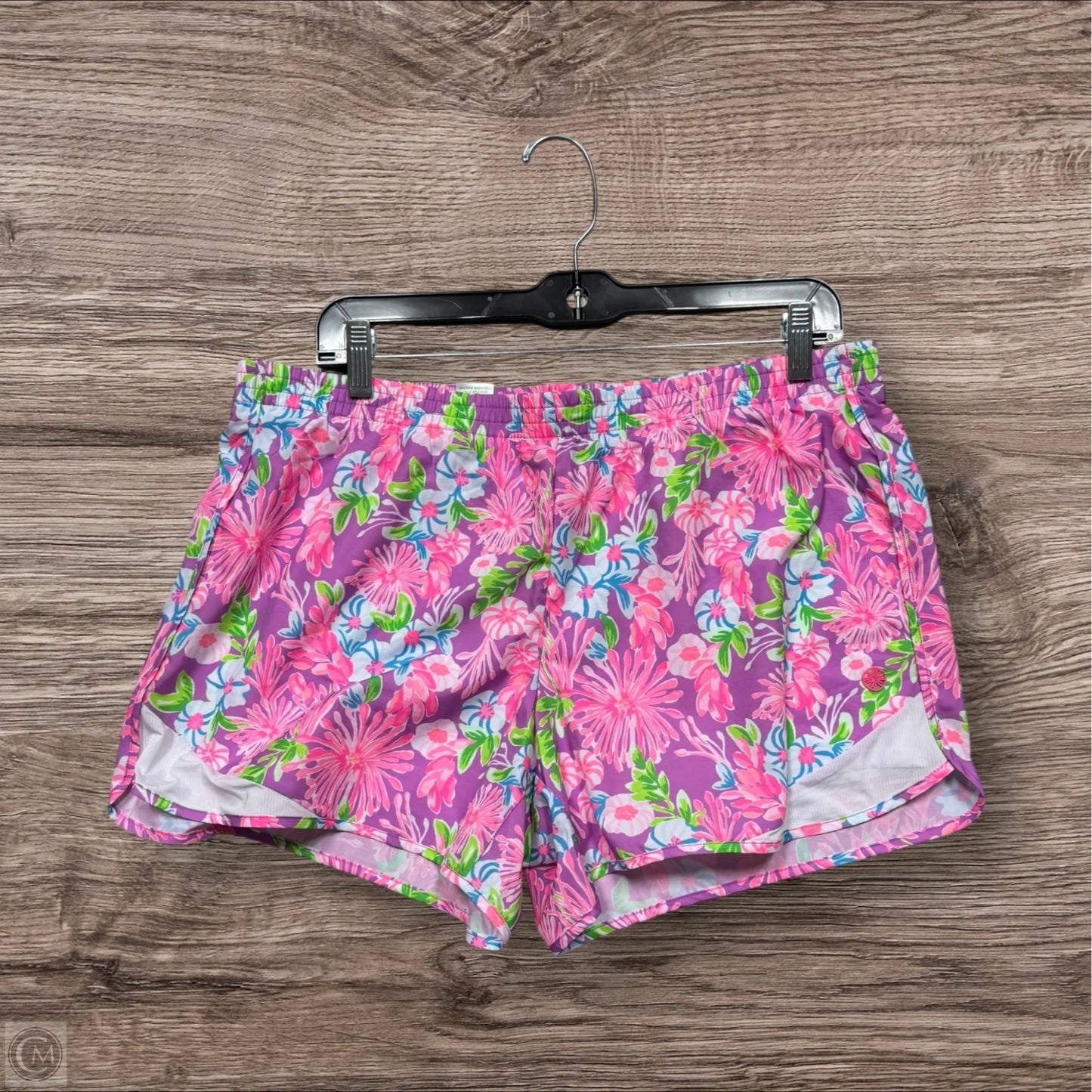 Shorts Designer By Lilly Pulitzer In Pink & Purple, Size: L