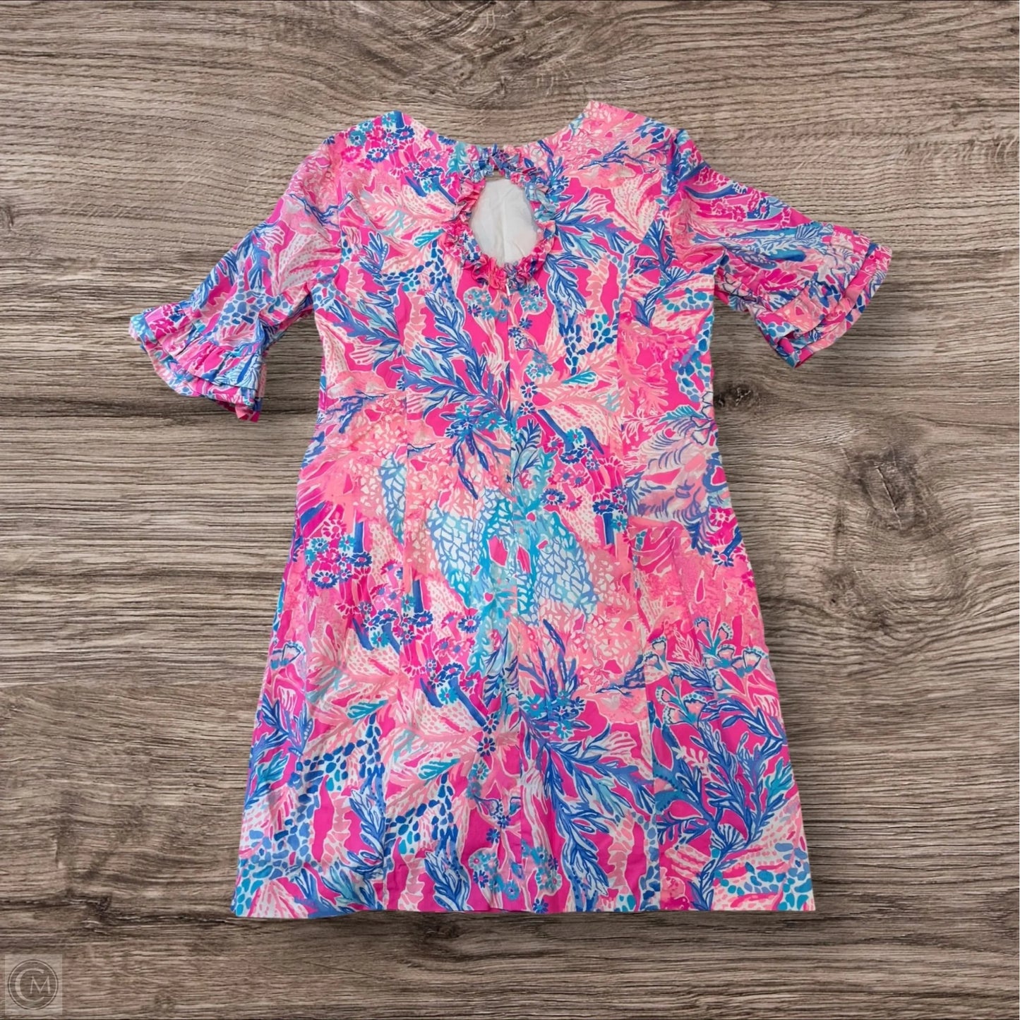 Dress Designer By Lilly Pulitzer In Blue & Pink, Size: 14