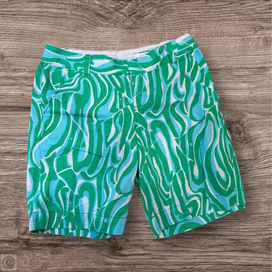 Shorts Designer By Lilly Pulitzer In Blue & Green, Size: 10