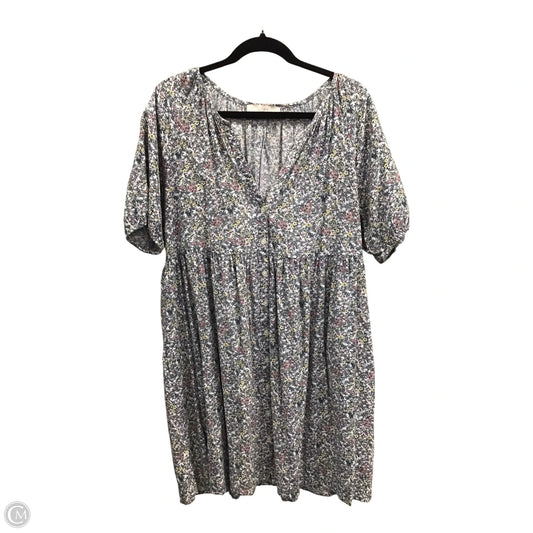 Dress Casual Short By Loft In Blue & Pink, Size: Xl