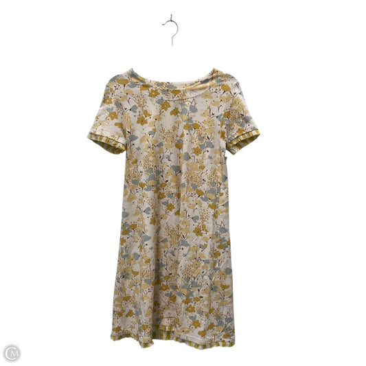 Dress Casual Short By Spartina In White & Yellow, Size: S