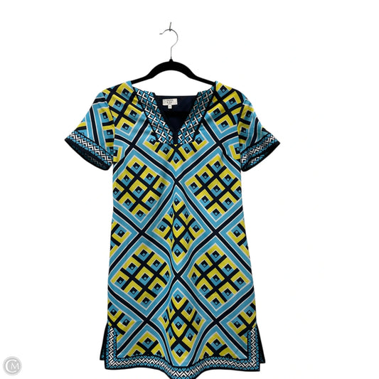 Dress Casual Short By Crown And Ivy In Blue & Yellow, Size: 2p