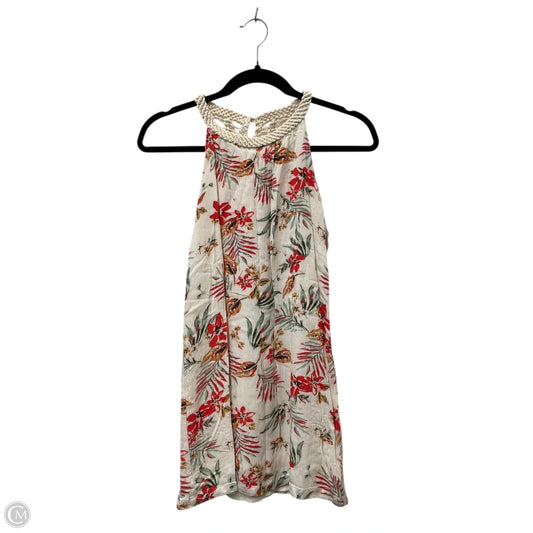 Dress Casual Short By Skies Are Blue In Green & Orange, Size: Xs