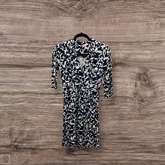 Dress Designer By Lilly Pulitzer In Blue & White, Size: Xs