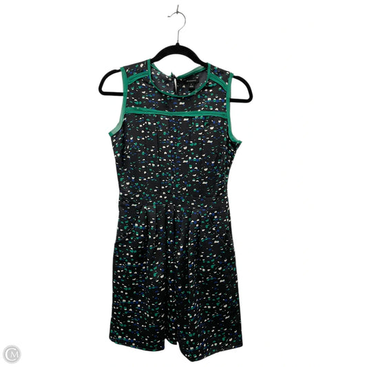 Dress Casual Short By I Love Ronson In Black & Green, Size: 0