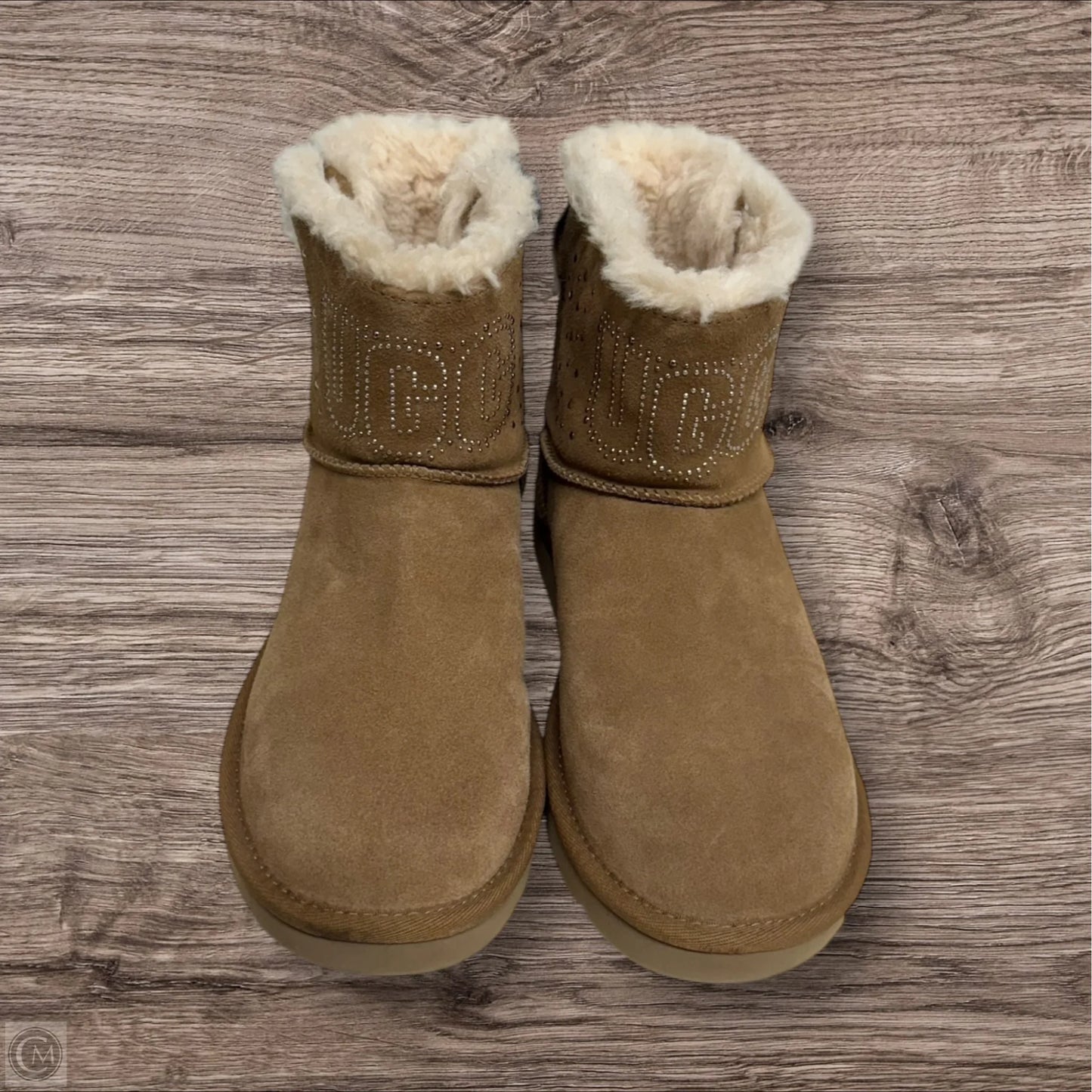 Boots Designer By Ugg In Taupe, Size: 8