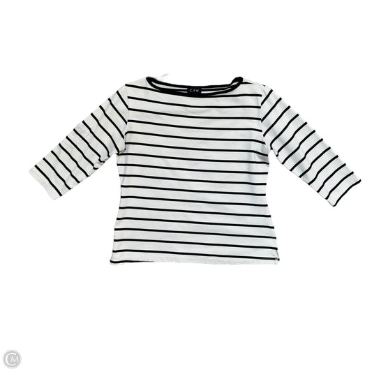 Top 3/4 Sleeve By Clothes Mentor In Striped Pattern, Size: M