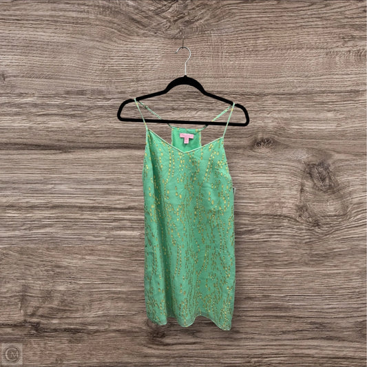 Blouse Designer By Lilly Pulitzer In Gold & Green, Size: Xs