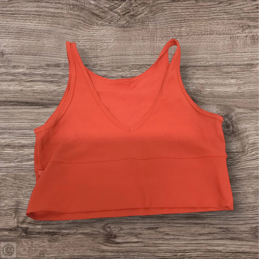 Athletic Bra By Lululemon In Orange, Size: 12