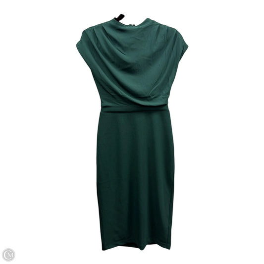 Dress Casual Midi By Express In Green, Size: Xs