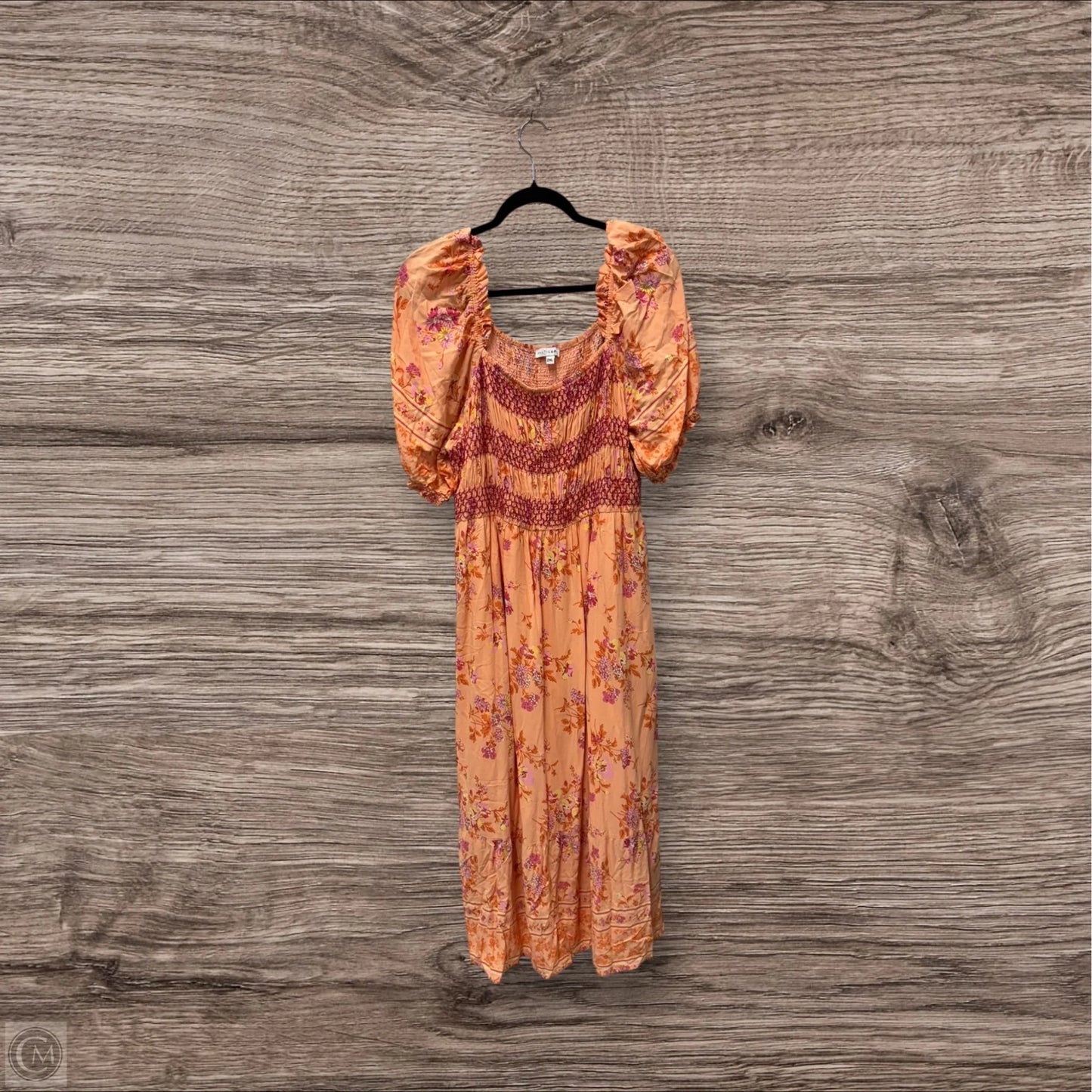 Dress Casual Maxi By Clothes Mentor In Orange & Pink, Size: 2x