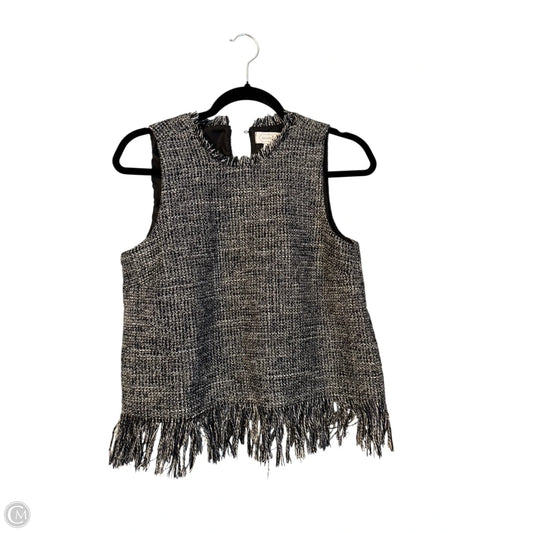 Top Sleeveless By Mudpie In Blue & White, Size: S