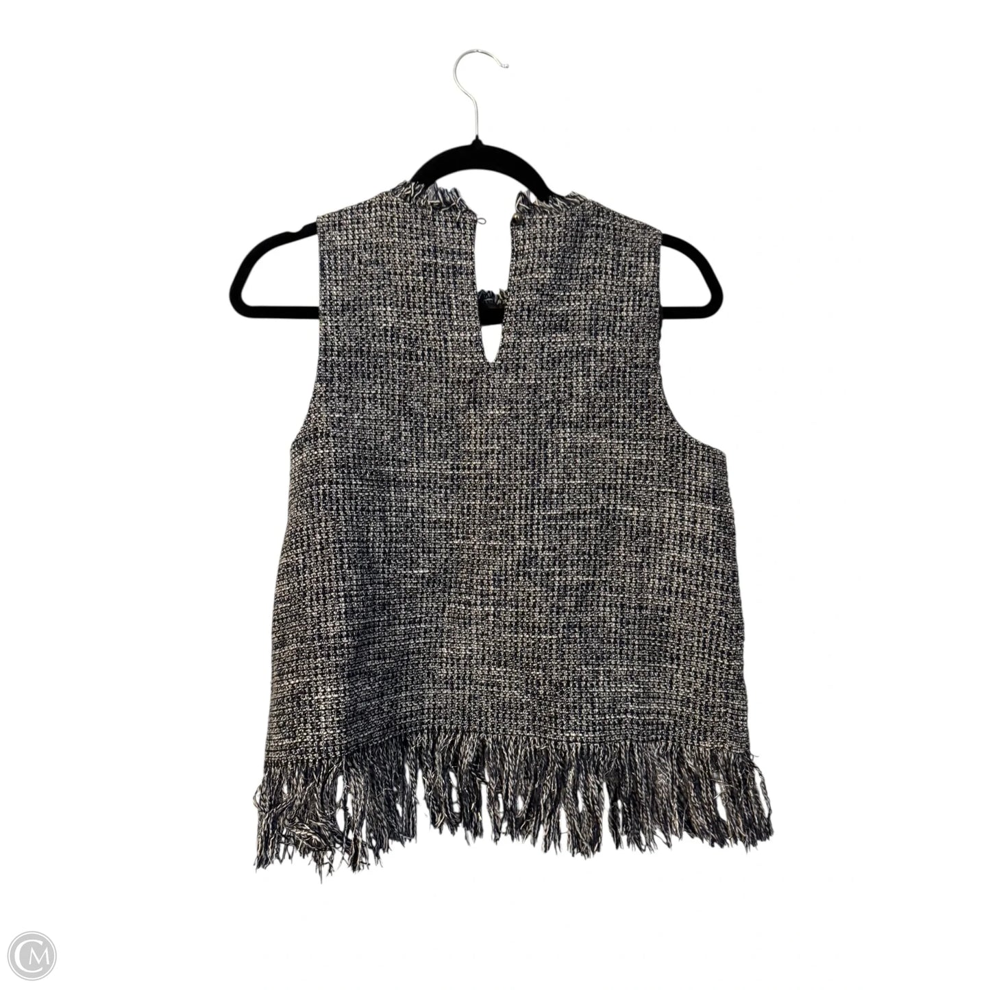 Top Sleeveless By Mudpie In Blue & White, Size: S