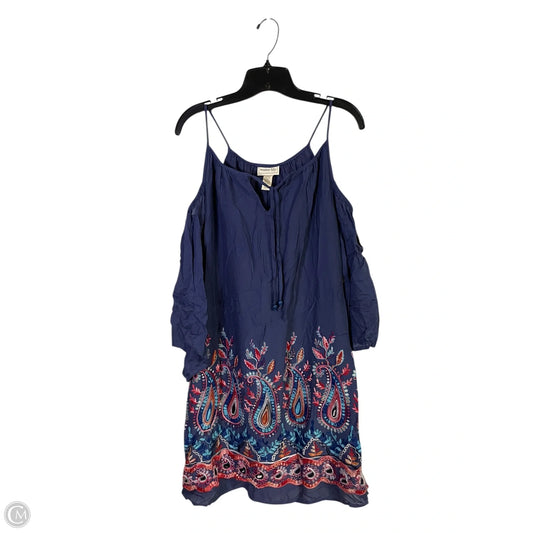 Dress Casual Short By Clothes Mentor In Blue & Pink, Size: M
