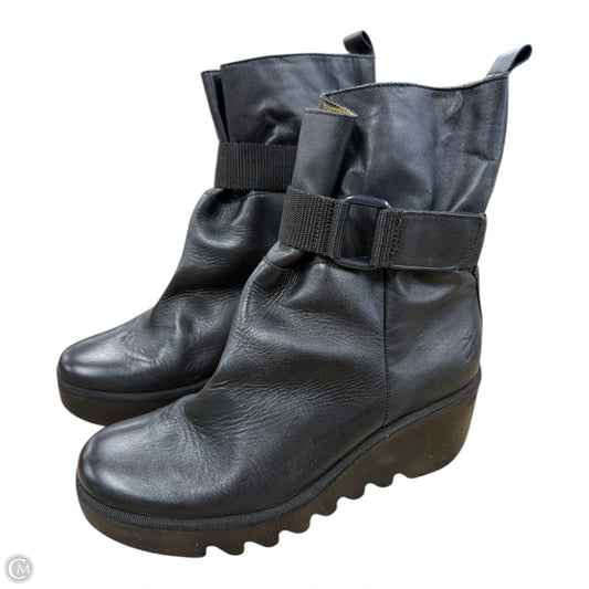 Boots Ankle Heels By Fly London In Black, Size: 7.5