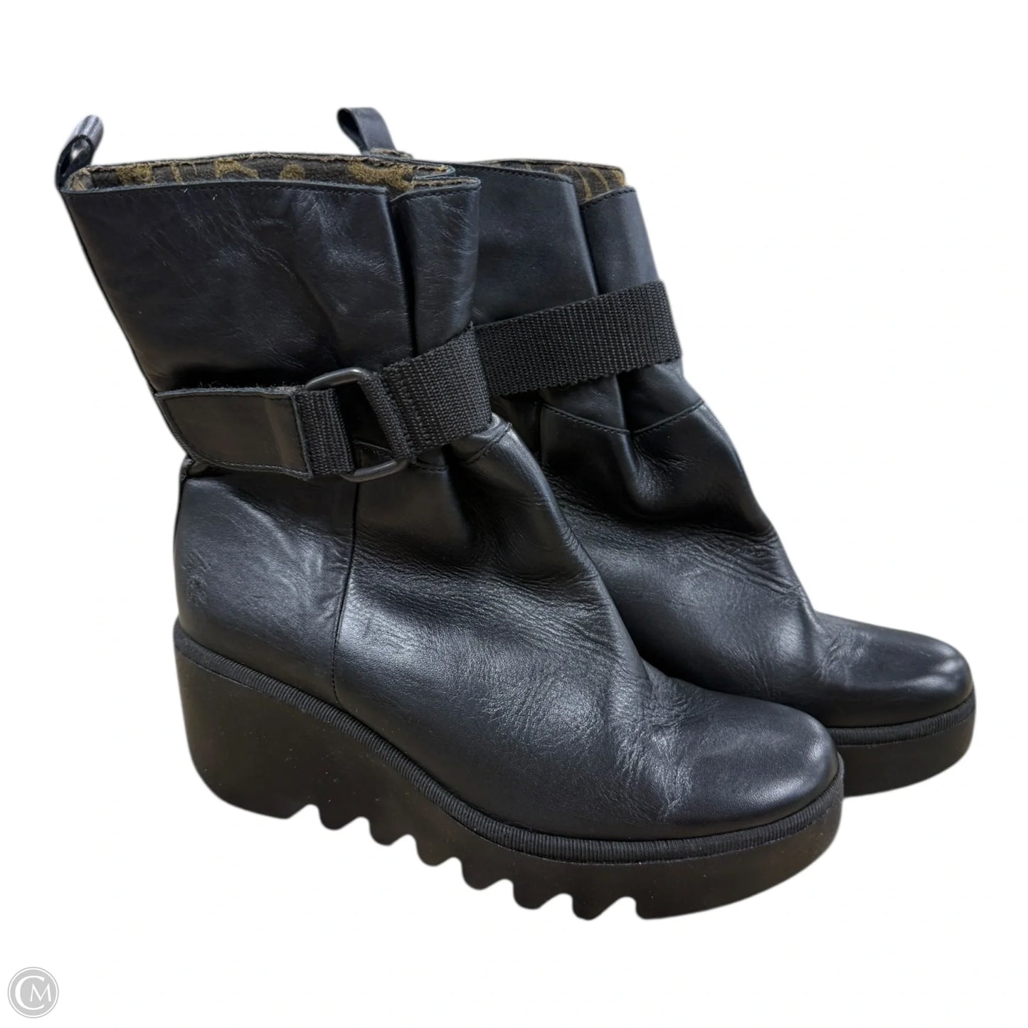 Boots Ankle Heels By Fly London In Black, Size: 7.5