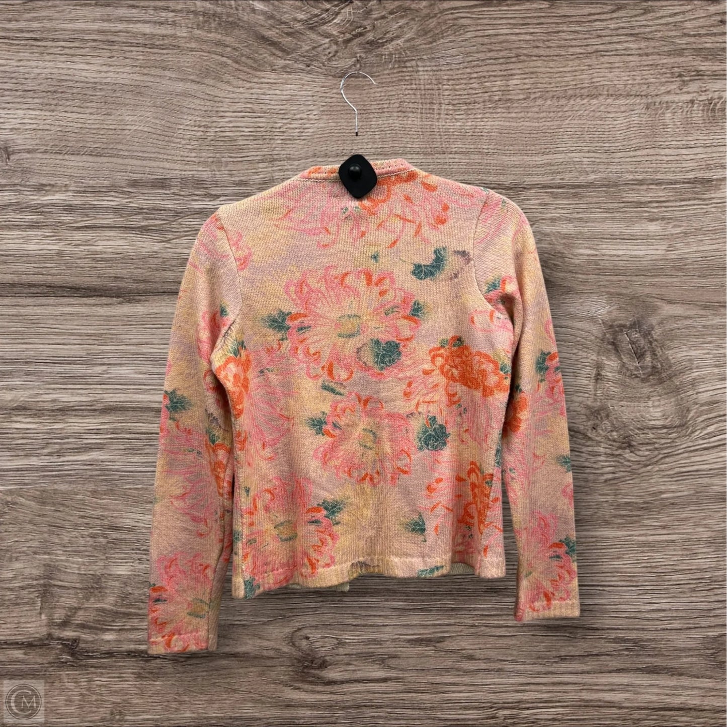 Sweater Cardigan By Postmark In Floral Print, Size: S