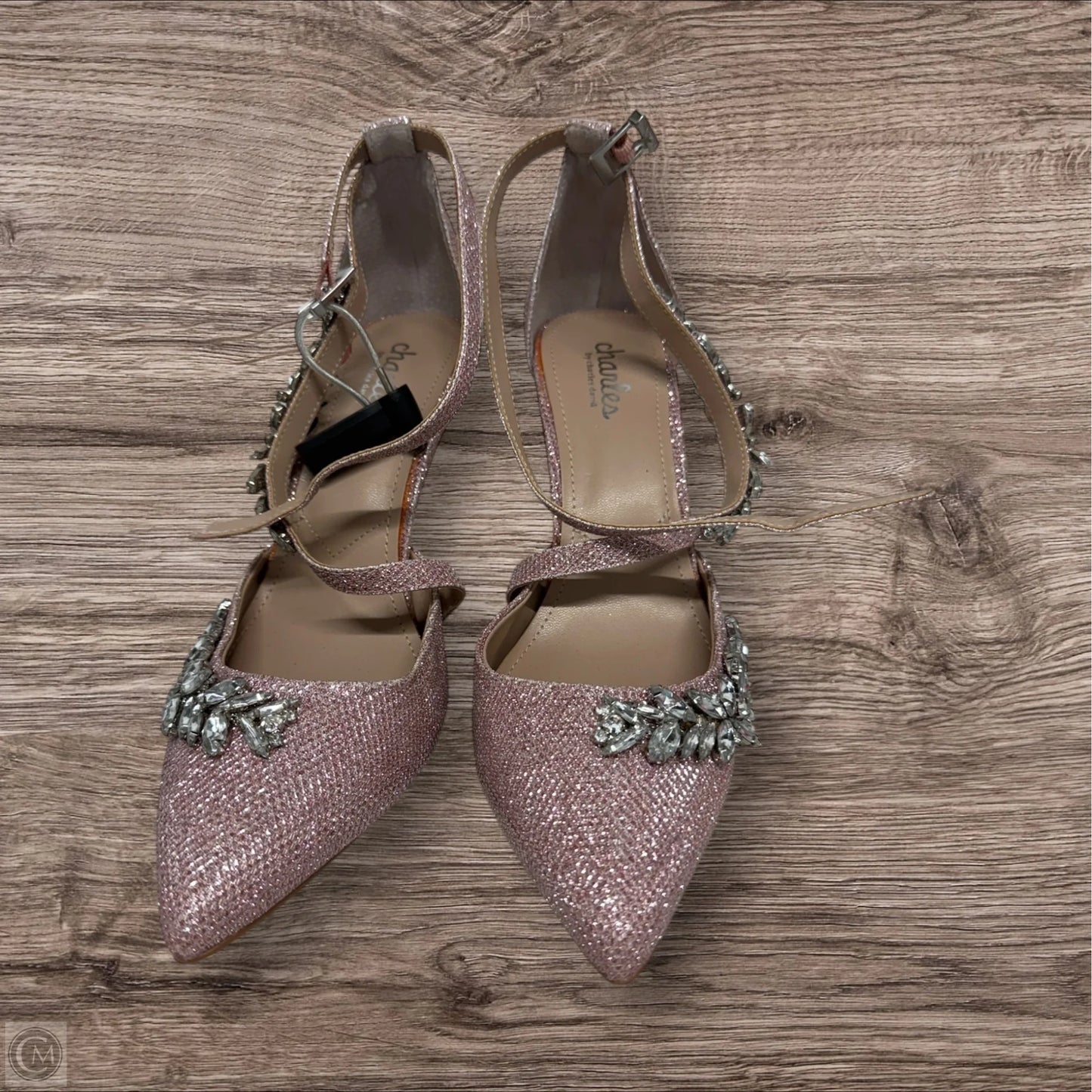 Shoes Heels Stiletto By Charles By Charles David In Pink & Silver, Size: 8.5