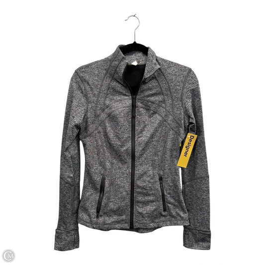 Athletic Jacket By Lululemon In Grey, Size: 8