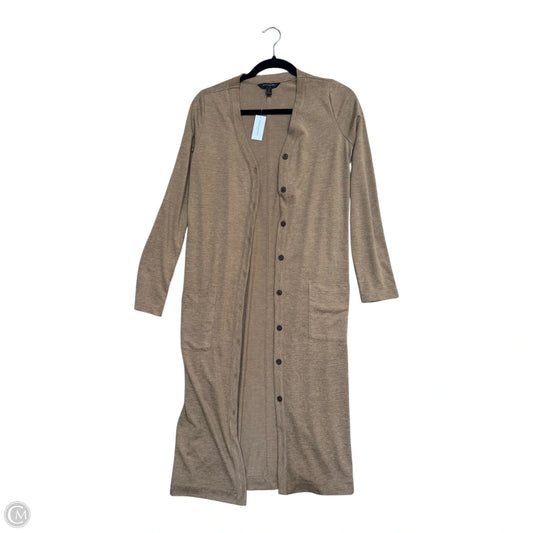 Sweater Cardigan By Banana Republic In Brown, Size: S